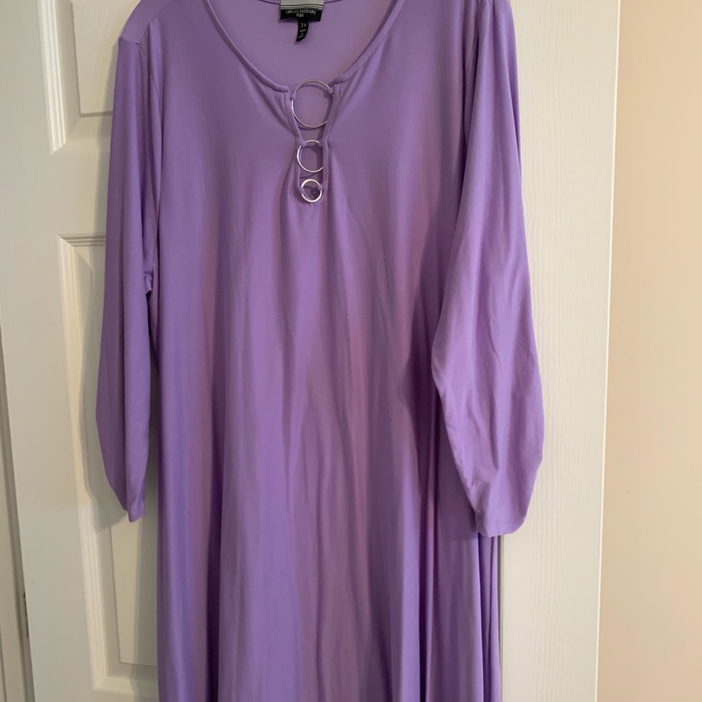 Purple flowy dress